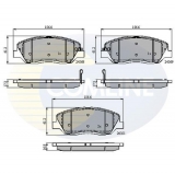 Комплект спирачно феродо, дискови спирачки за Hyundai Santa Fe 2 от 06 до 12 г VCBP3167602209H