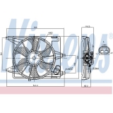 Вентилатор, охлаждане на двигателя за автомобил Dachia LOGAN от 2004 OEM-8570802209V